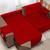 Capa para Sofa Retrátil 1,80m Dupla Face Vermelho-Caqui Vermelho e Caqui 
