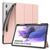 Capa Para Tablet Samsung Galaxy Tab S7 FE de 12.4” 2021 WB Auto hibernação, suporte para leitura, compartimento para S-Pen. Rosa Gold