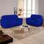 Capa Protetor De Sofá 2 e 3 Lugares pra Sala Tecido Malha Gel com Elastico 2e3 Lug Super Luxo Toque Macio Azul