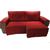 Capa Protetor Para Sofa Retratil E Reclinavem 1,70 2Mod (TOTAL COM BRAÇO 2,20) vermelho