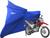 Capa Protetora Para Moto Honda Nxr 125 150 160 Bros Com Logo Azul