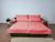 Capa Protetora para sofá-cama de 2,40m Com Suporte de Braço Vermelho
