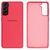 Capa Silicone Aveludada Samsung Galaxy S21 Rosa neon