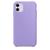 Capa Silicone para iPhones 11 Aveludado Por dentro Roxo Lavanda