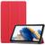 Capa Smart Case Compatível com Tablet Galaxy Tab A8 SM-X200 SM-X205 10.5 Polegadas Vermelho