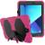Capa Survivor Anti-shock Para Tablet Samsung Galaxy Tab S3 9.7" SM- T825 / T820 Rosa Escuro