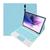 Capa Tab S7 Fe 12.4 Case Smart com Teclado e Touchpad Colorido Anti Impacto Premium Azul Claro