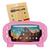 Capa Tablet Amazon Fire HD 10 Infantil Anti Impacto Antiderrapante Borracha + Pelicula de Vidro Rosa