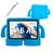Capa Tablet Para Tab A8 X200/X205 Bracinho Infantil Azul