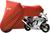 Capa Tecido Helanca Lycra Moto Kawasaki ZX 11 ZX12 Vermelha