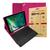 Capa Teclado e Touchpad Para Ipad Air 2 2ª Geração 9.7 Polegadas + Pelicula de Vidro Pink