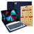 Capa Teclado Ipad Pro 12.9 3ª Geração 2018 Case Magnética Slim Sem Fio Premium + Pelicula de Vidro Azul Marinho