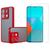 Capa Translucida Para Redmi Note 13 5G + Pelicula Hidrogel Vermelho