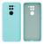 Capa Xioami Redmi Note 9 com Proteção de Câmera Lisa Azul Aquário