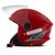 Capacete Aberto Para Moto Mixs Way Feminino / Masculino VERMELHO