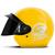 Capacete Aberto Urbano Passeio Unissex Liberty 3 Vis. Fumê Bolinha Estilo Custom 56 58 60 Pro Tork AMARELO