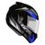 Capacete Articulado Masculino Ebf E8 Fast Azul Brilhante (Robocop) Azul Brilhante