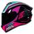 Capacete ASX/ Axxis Draken UK Fosco Preto/ Vermelho/  Azul Preto/Pink/Tiffany