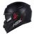 Capacete ASX Eagle Sv Solid Com Viseira Solar Óculos Fumê Preto Fosco