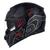 Capacete ASX Eagle Sv Solid Com Viseira Solar Óculos Fumê PRETO/GRAFITE