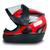 Capacete Automatic Colorido - FW3 capacetes Vermelho