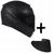 Capacete Axxis Asx Eagle Solid Preto Fosco + Viseira Fumê Preto Fosco