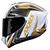 Capacete Axxis Draken Vector Moto Esportivo Masculino Feminino Lançamento Branco e Dourado