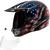 Capacete Bieffe Moto Cross 3 Sport Flag EUA Combo Masculino Feminino + Viseira Fumê Preto Fosco e Colorido