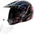 Capacete Bieffe Moto Cross 3 Sport Flag EUA Combo Masculino Feminino + Viseira Fumê Preto e Colorido