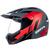 Capacete Bieffe Motocross Masculino Feminino Esportivo Moto Lançamento Cinza Dark Fosco e Vermelho