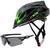 Capacete Bike Tsw Ciclismo Mtb Com Sinalizador De Led Leve E Resistente + Óculos Esporte Verde tsw raptor 3