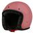 Capacete Custom Aberto Masculino Etceter Solid Vintage Old School Harley com Viseira Bubble Oferta BABY PINK