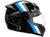 Capacete de Moto Articulado Mixs Helmets Gladiator Super Speed Cinza e Vermelho Tamanho 56 Cinza e Azul