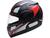 Capacete de Moto Articulado Taurus Zarref V5 NEON Preto Fosco e Rosa Tamanho 56 Preto Fosco e Vermelho