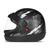 Capacete de Moto Fechado Feminino Masculino SM Sport Moto Estilo San Marino com Viseira Automática  PRETO - PRATA