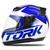Capacete de Moto Fechado Masculino Feminino Pro Tork Liberty Evolution G7 Brilhante AZUL - CINZA