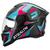 Capacete de Moto Fechado Pro Tork Stealth Concept Esportivo Masculino Feminino Com Narigueira VERDE - ROSA