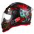 Capacete de Moto Fechado Pro Tork Stealth Zombie Brilhante Adulto PRETO