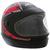 Capacete de Moto Interlagos 60  239069 Preto com Vermelho