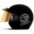 Capacete De Moto Masculino e Feminino Aberto viseira dourada Pro Tork Liberty 3 Oferta PRETO FOSCO