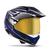 Capacete de Moto Pro Tork Th1 Vision Adventure Viseira Dourada AZUL - BRANCO