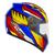 Capacete EBF Spark Indian AZUL FOSCO/AMARELO