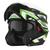 Capacete Escamoteável Pro Tork Attack Evo Robocop PRETO - VERDE