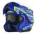 Capacete Escamoteável Pro Tork Attack Evo AZUL - AMARELO