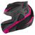 Capacete Escamoteavel Robocop Articulado V-Pro Jet 3  Viseira Cristal Masculino Feminino gladiador ROSA