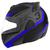 Capacete Escamoteavel Robocop Articulado V-Pro Jet 3  Viseira Cristal Masculino Feminino gladiador AZUL