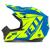 Capacete Fechado De Motocross Jett Th1 Evolution Neon Off Road Para Trilha Motociclista AZUL - AMARELO