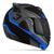 Capacete Fechado Escamoteavel Robocop Articulado V-pro Jet 3 Preto Viseira Fumê Pro Tork Masculino AZUL