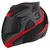 Capacete Fechado Feminino Masculino Escamoteável Robocop Articulado Pro Tork V Pro Jet 3 Preto Viseira Fumê Vermelho