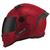 Capacete Fechado Feminino Masculino Pro Tork Stealth Brilhante Viseira Fumê Lançamento Oferta VERMELHO PIMENTA